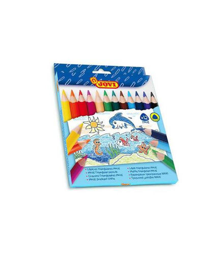 Picture of JOVI PENCIL COLOURS MAXI TRIANGULAR X12